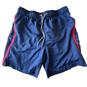 Speedo Mens Blue UPF50+ Comfort Stretch Swim Trunks Size Medium